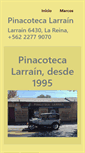 Mobile Screenshot of pinacotecalarrain.cl