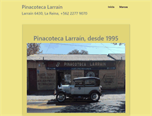 Tablet Screenshot of pinacotecalarrain.cl